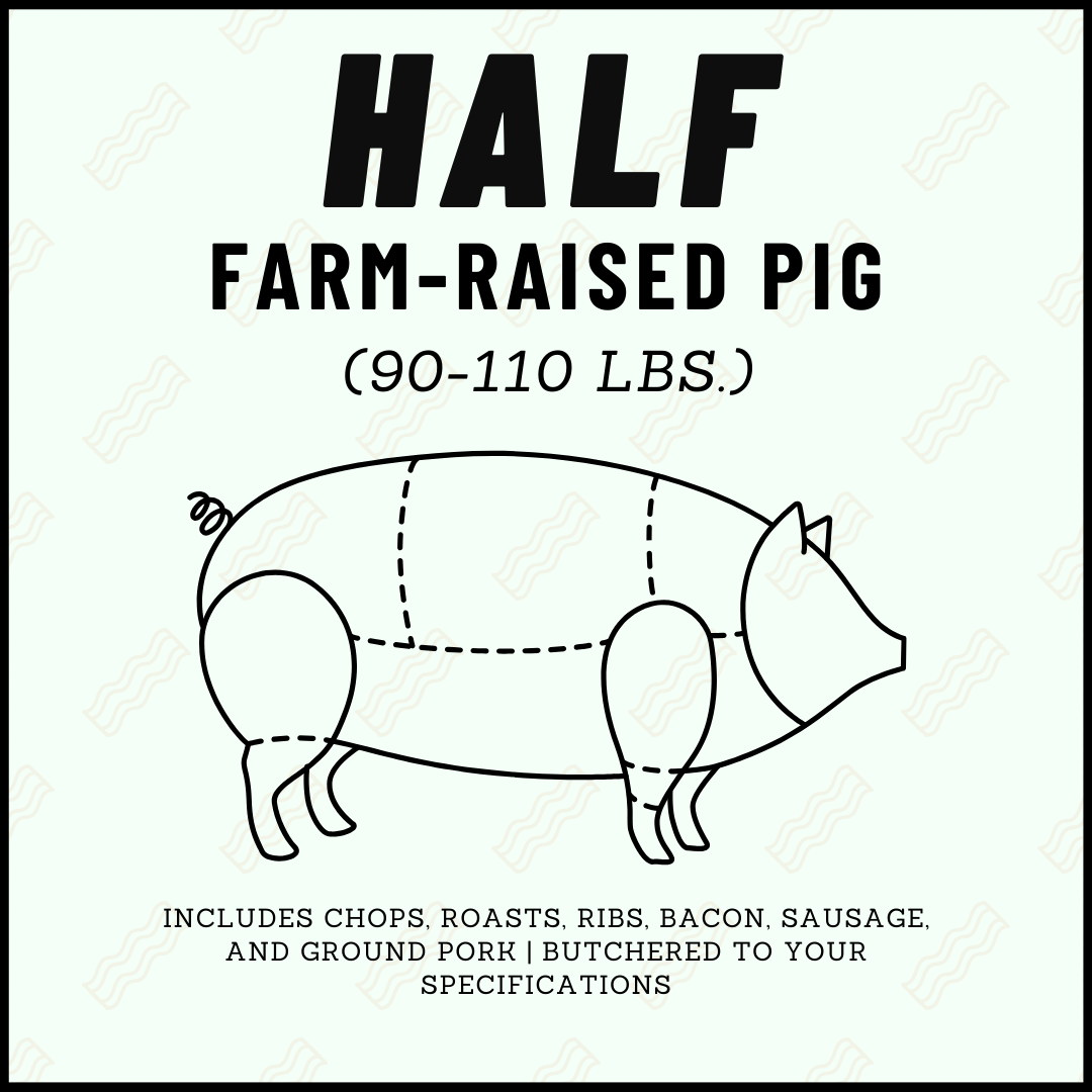 3S Cattle CO. Half Farm Raised Pig Product Information