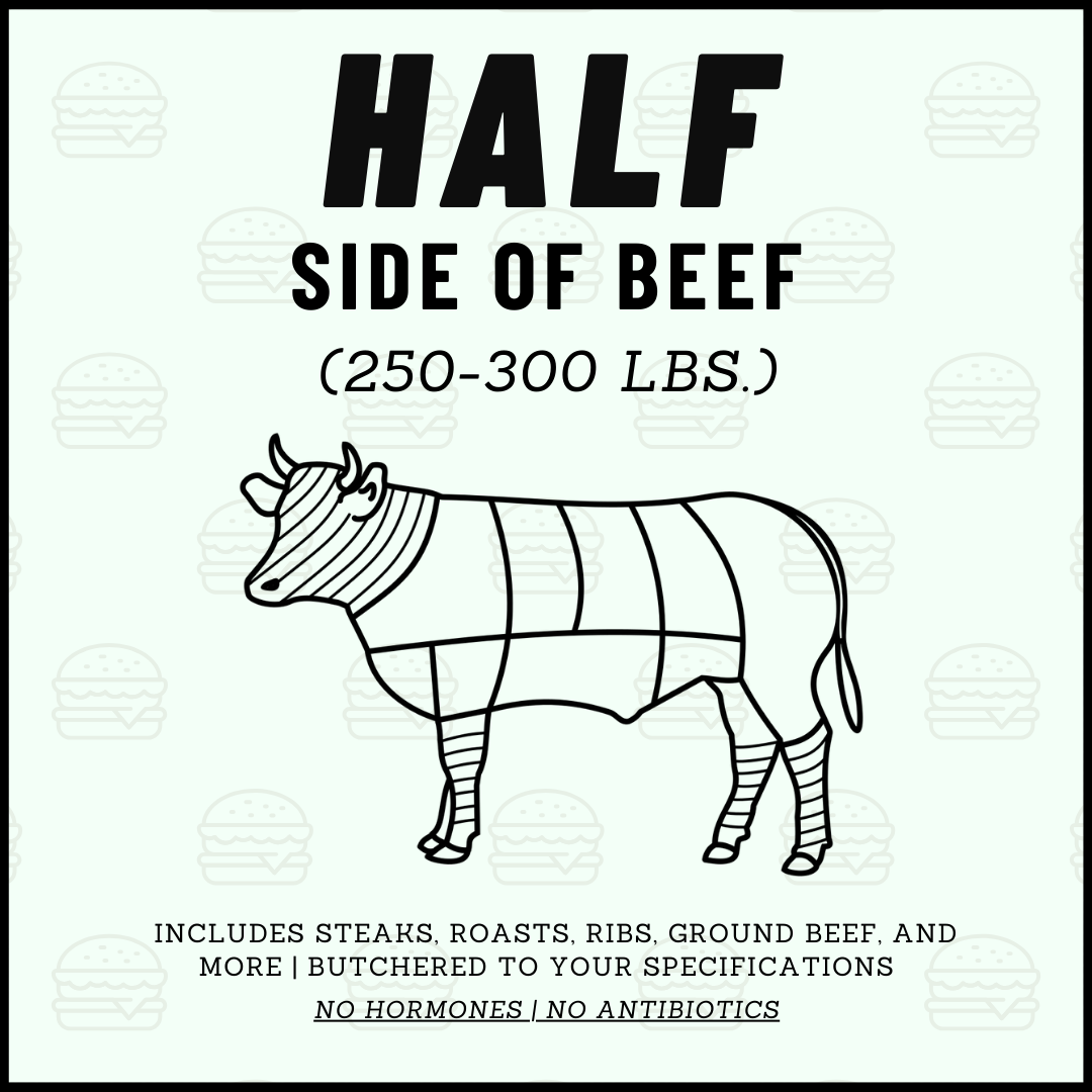 3S Cattle CO. Half Side of Beef Product Information