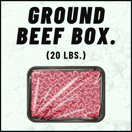 3S Cattle CO. Ground Beef Box 20lbs Product Information