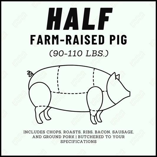 3S Cattle CO. Half Farm Raised Pig Product Information