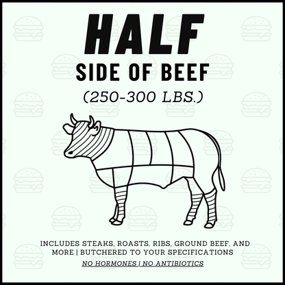 3S Cattle CO. Half Side of Beef Product Information