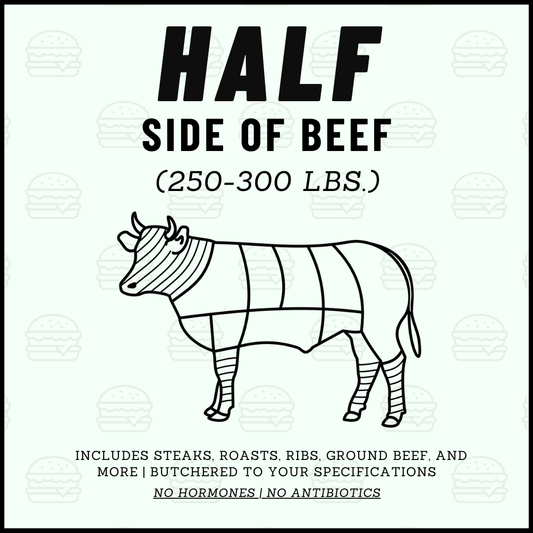 3S Cattle CO. Half Side of Beef Product Information