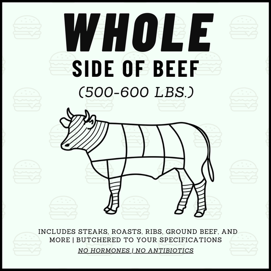 3S Cattle CO. Whole Side of Beef Product Information